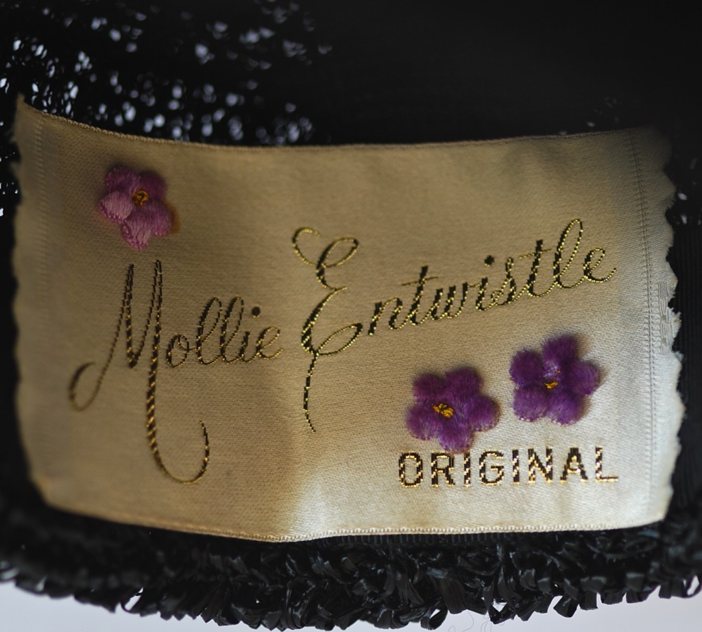 Mollie Entwistle Original Vintage Hat Label