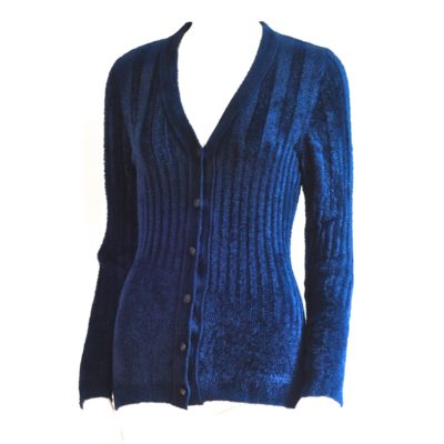 Istante By Gianni Versace Blue Cardigan - Italy