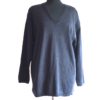 Escada by Margaret Ley oversize black sweater with gold accents, made in Germany.