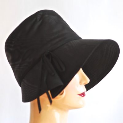 Jerry Yates 1960's Black Bonnet Style Hat - New York