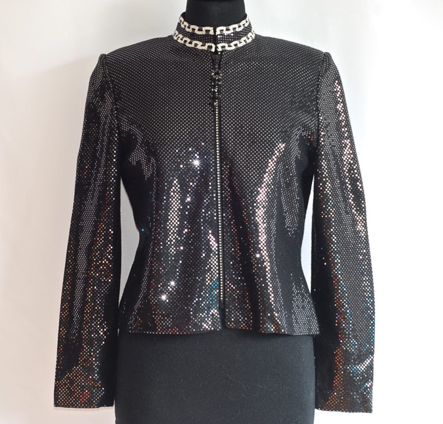 St. John Couture sparkling jacket by Marie Grey, made in USA