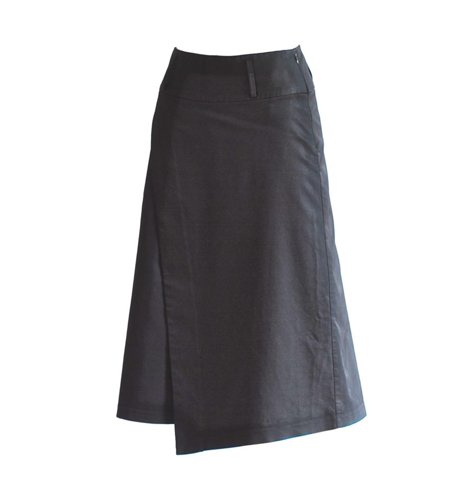 Tiffany's black asymmetrical skirt, made in Italy