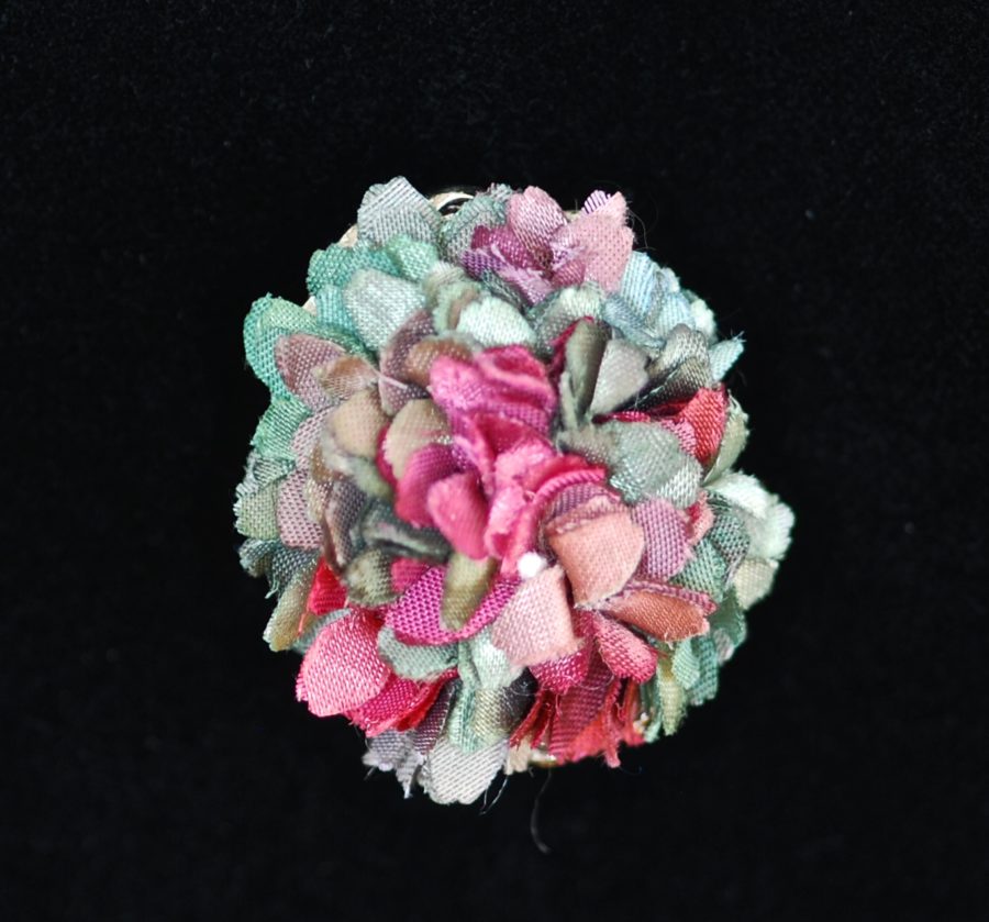 1940's Silk Flower Pin or Pendant