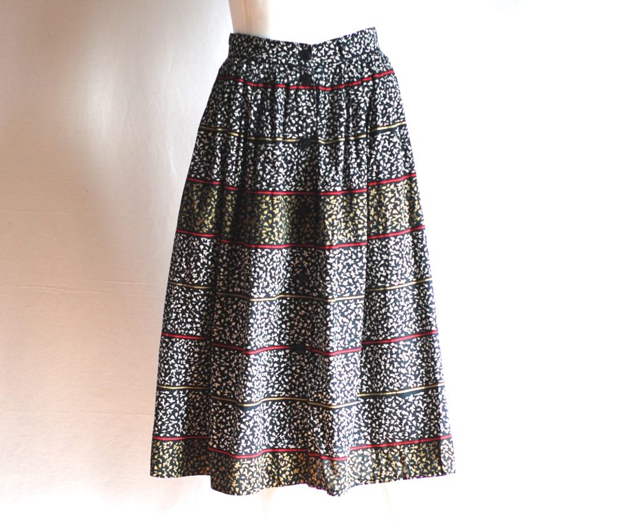 Synonyme Paris flared cotton skirt, made in France