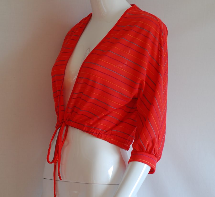 Gallance orange striped Cropped Top with