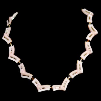 Coro 1950's Pink Lucite Necklace