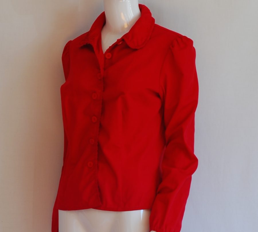 Moschino Jeans long sleeve red cotton shirt made in Italy