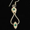Turquoise and sterling silver earrings hallmarked 925