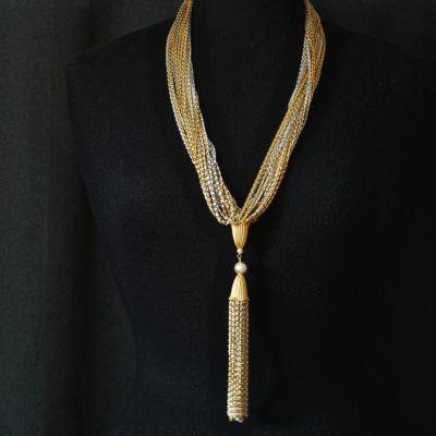 Amazing Multi Strand Sautoir Necklace - Unsigned