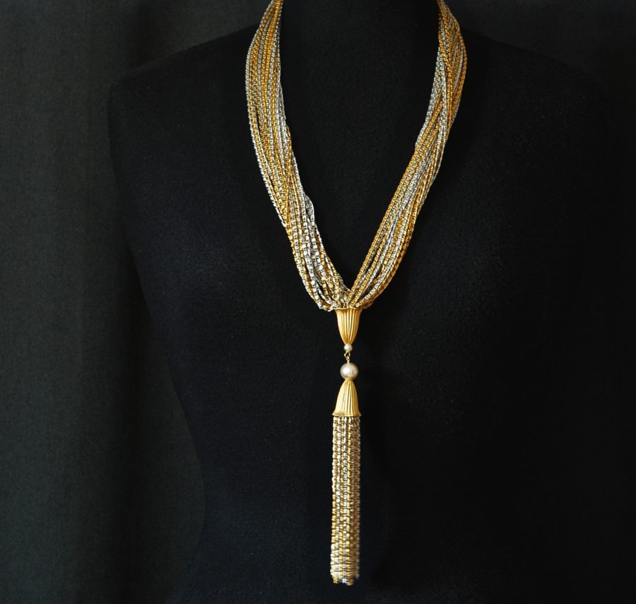 Amazing Multi Strand Sautoir Necklace - Unsigned