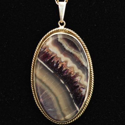 Large Amethyst Quartz Cameo Pendant on a sterling silver chain