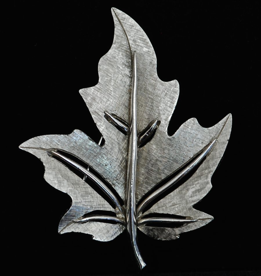 Boucher Mid Century Leaf Pin - Signed