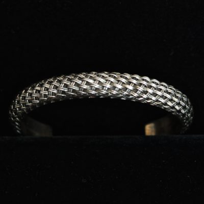 Sterling Silver Lattice Weave Bracelet