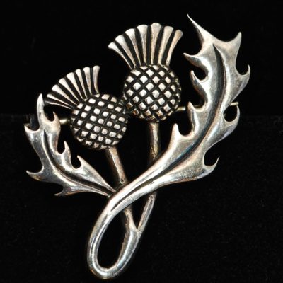 Sterling Silver Scottish Thistle Pin
