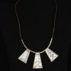 Ajanta 950 Hammered sterling silver necklace