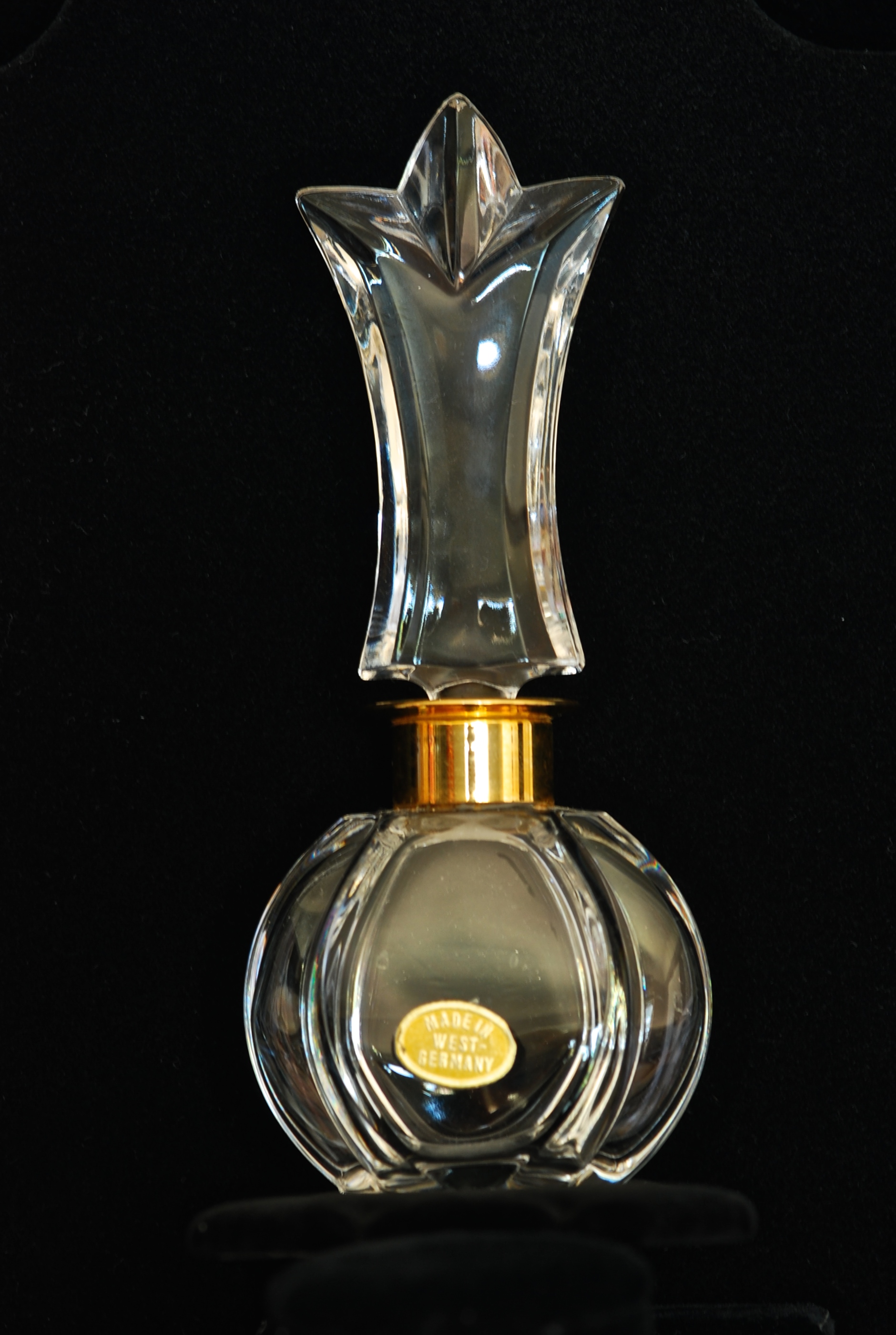 Vintage Crystal Perfume Bottle - West Germany - Image 2