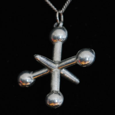 Jumping Jack Pendant On A Sterling Silver Chain