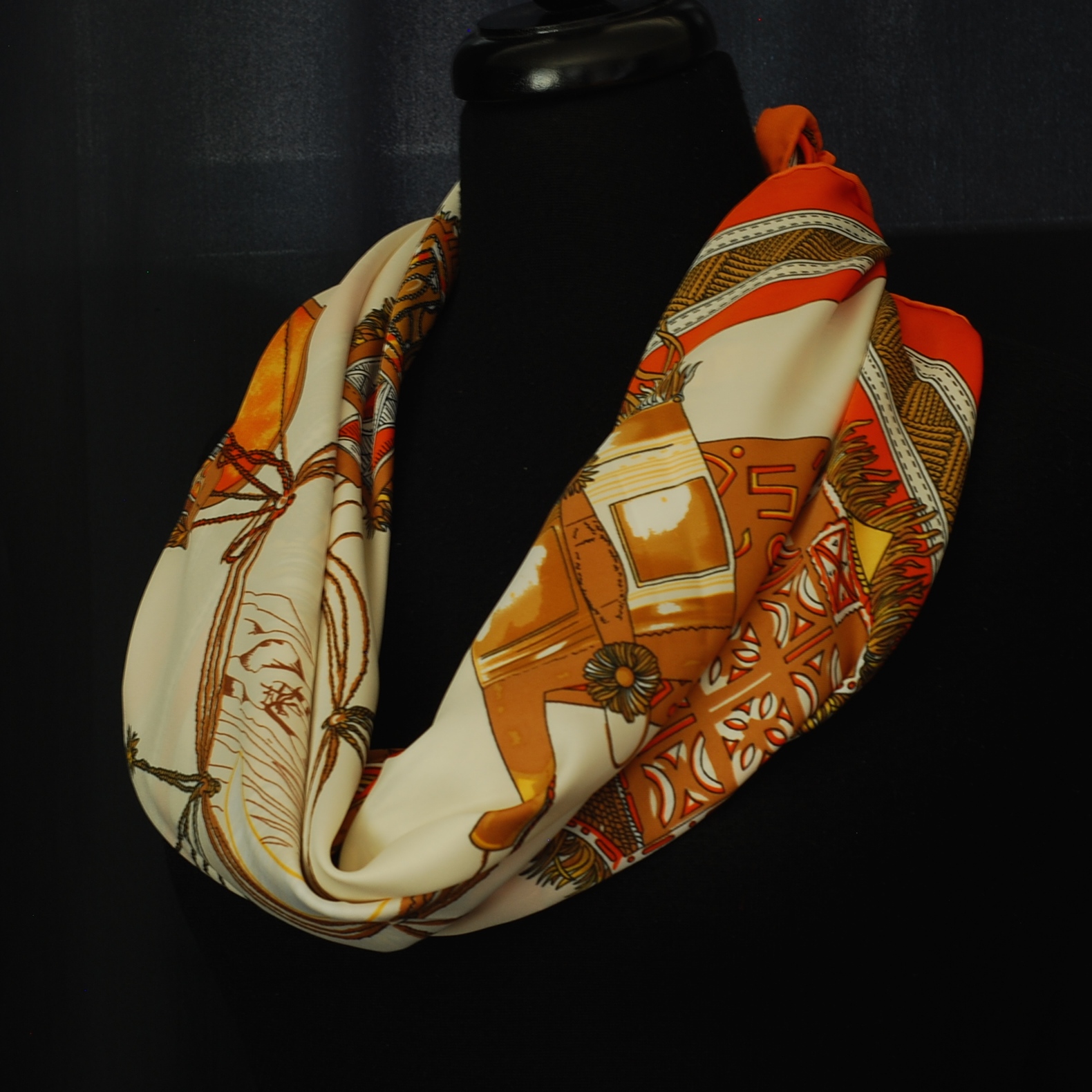 The Camel’s Destinations Printed On A Silk Scarf – France | QUIET WEST