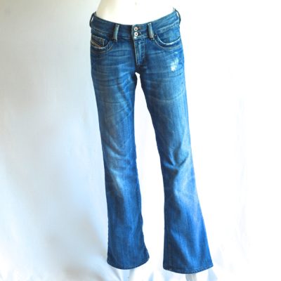 Diesel Low Rise Hipster Jeans With A Slight Flare Size 27 - Italy