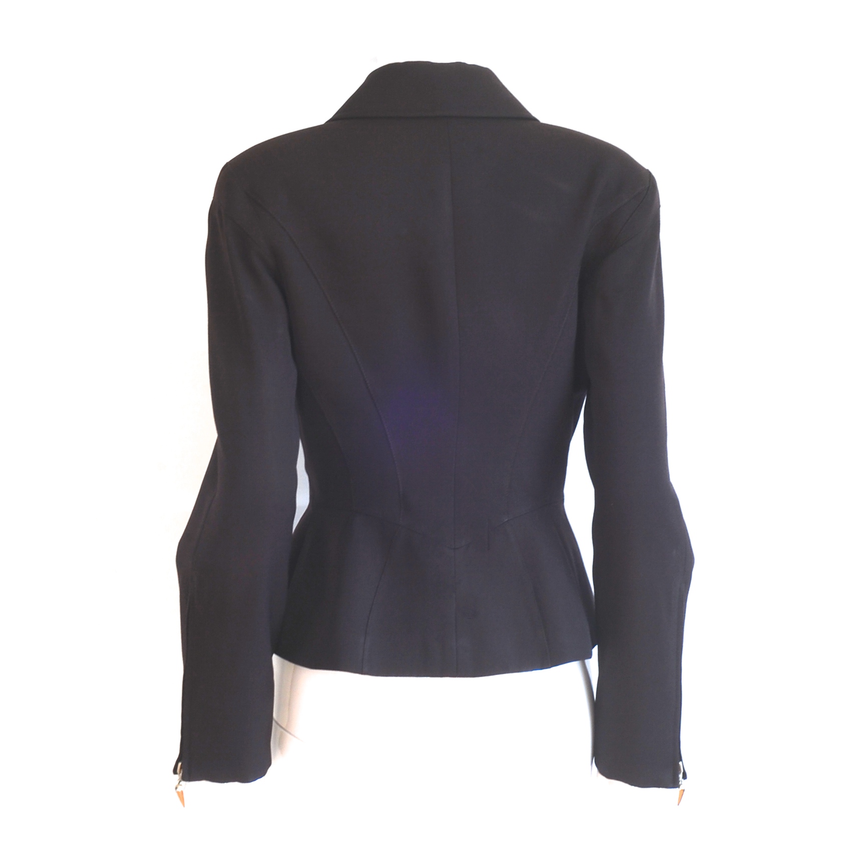 Thierry Mugler Sculpted Wool Jacket With Star Snap Buttons – France ...