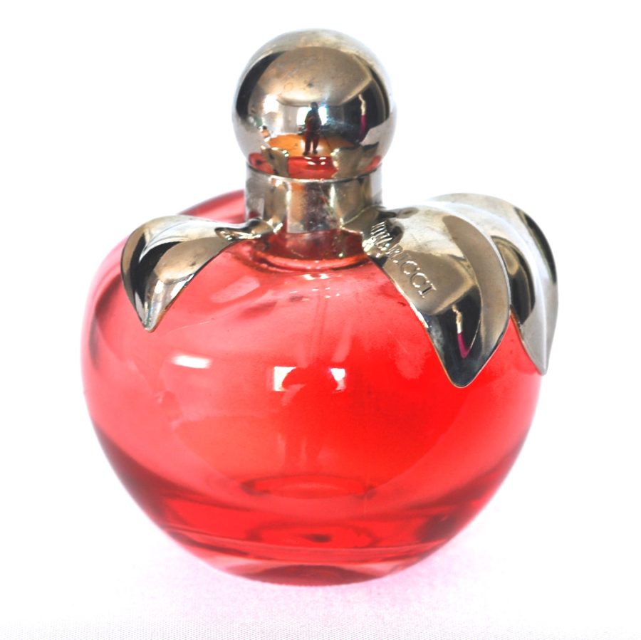 Nina Ricci Apple Shaped 1980’s Perfume Bottle With Silver Tone Top ...