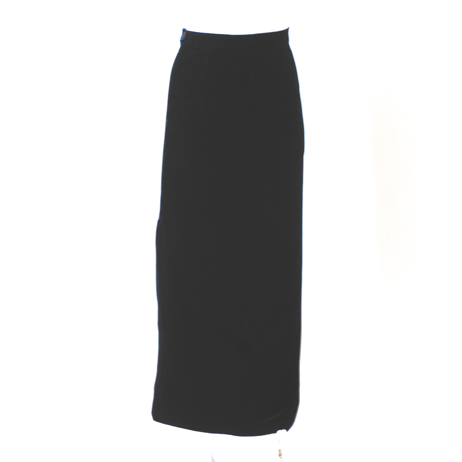 Dolce & Gabbana Long Midnight Blue-Black Velvet Pencil Skirt With A