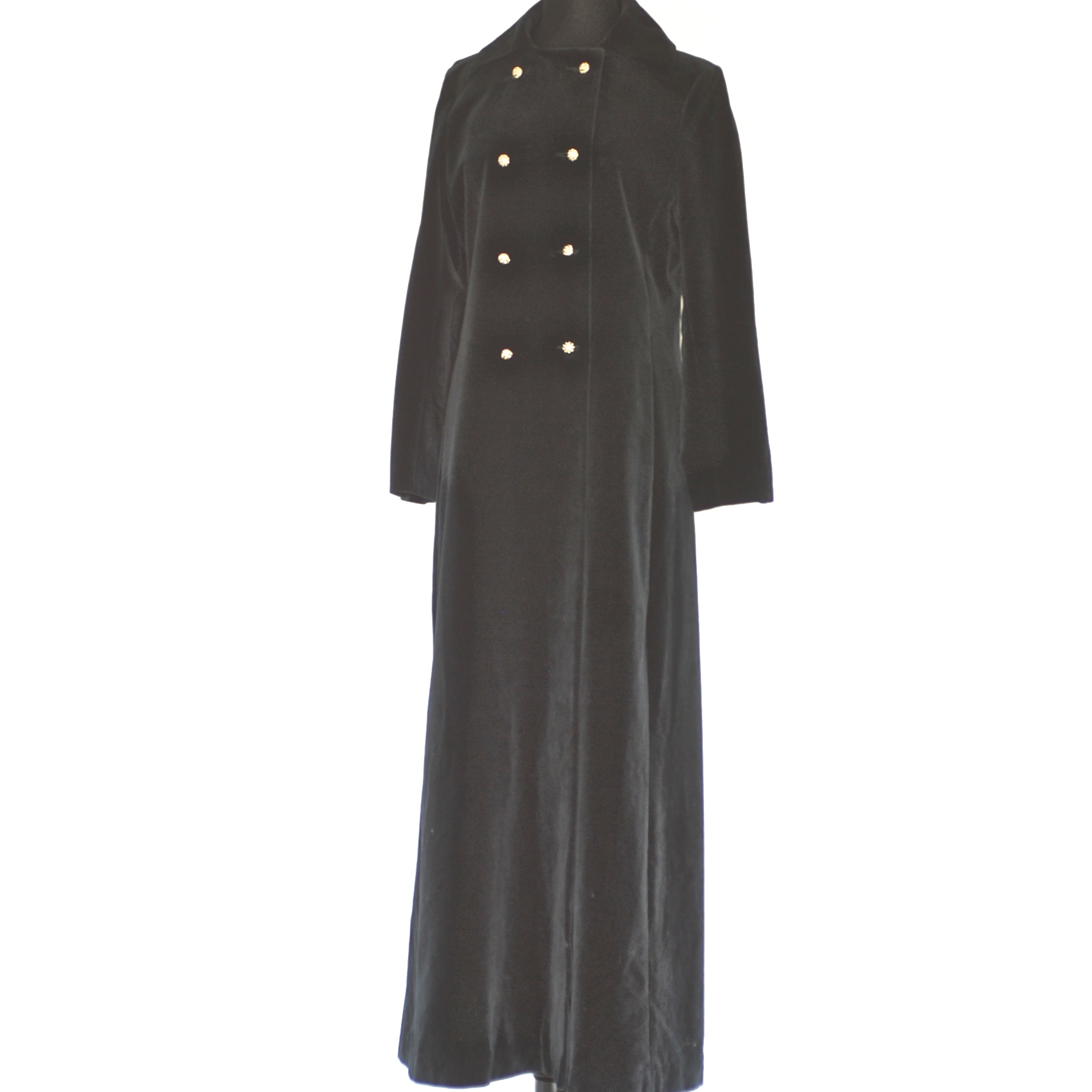 Lou Ritchie Montreal 1970’s Double Breasted Velvet Maxi Coat – Canada ...
